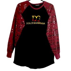 NWOT D&G Unisex Cotton Blend Pullover Graphic Sweatshirt Size XXL